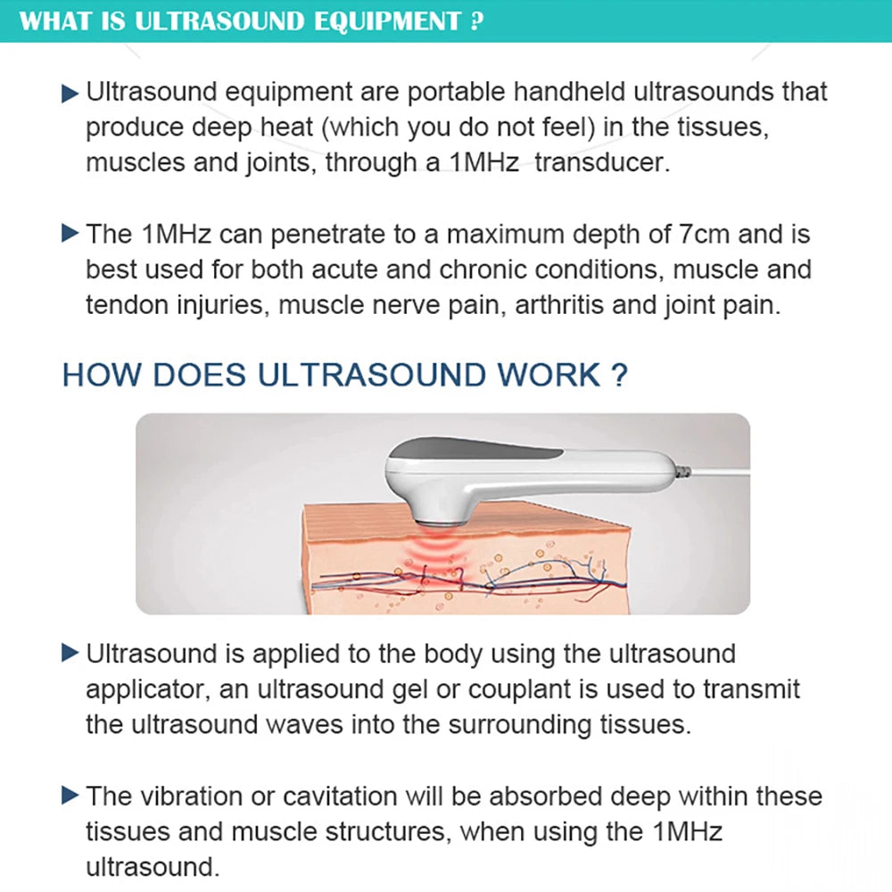 Ultrasound Physiotherapy Massage Device
