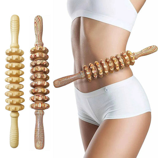 9 Roller Wooden Massager