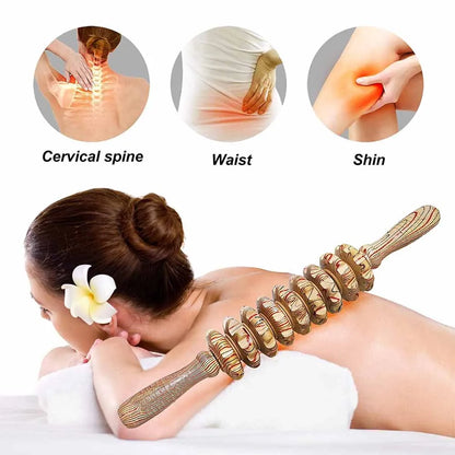 9 Roller Wooden Massager
