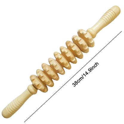 9 Roller Wooden Massager
